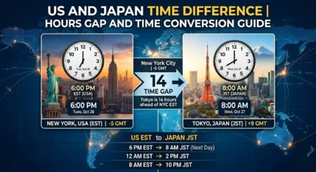 US and Japan Time Difference Time Zones, Hours Gap & Conversion